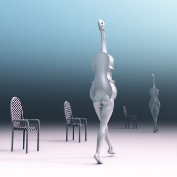Arts numériques intitulée "music please 2" par Christian Pavet, Œuvre d'art originale