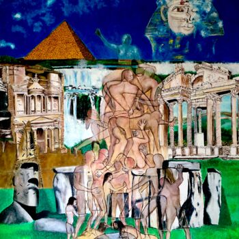 Ζωγραφική με τίτλο "Heritage" από Christian Perez De Carvasal, Αυθεντικά έργα τέχνης, Λάδι Τοποθετήθηκε στο Ξύλινο φορείο σκ…