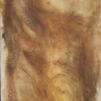 Pintura intitulada "sans-titre-41x120-5…" por Christian Piot, Obras de arte originais