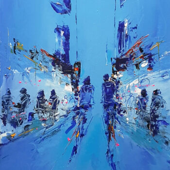 "Bleu" başlıklı Tablo Christian Raffin tarafından, Orijinal sanat, Petrol