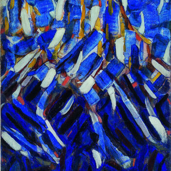 Painting titled "Abstraction (La Mon…" by Christian Rohlfs, Original Artwork, Oil