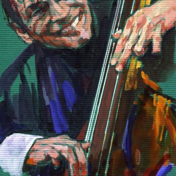 Painting titled "2004 jazz 8" by Christian Rolland, Original Artwork, Gouache