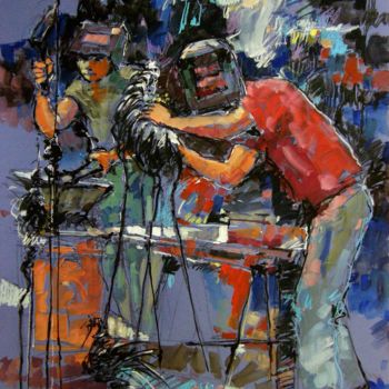 Pintura titulada "ferronniers" por Christian Rolland, Obra de arte original, Acrílico