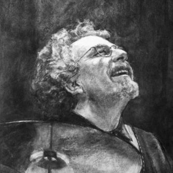 Drawing titled "portrait jazz 4" by Christian Rolland, Original Artwork, Other