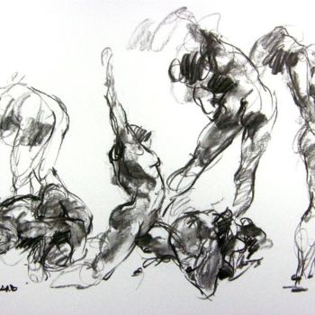 Σχέδιο με τίτλο "croquis 2008 - 1" από Christian Rolland, Αυθεντικά έργα τέχνης, Άλλος