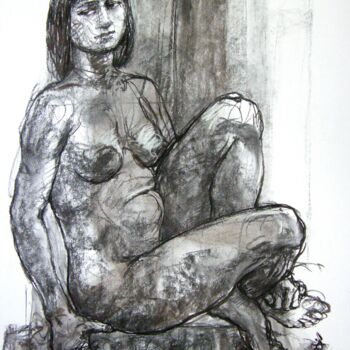 Drawing titled "fusain 50/65 2011 1…" by Christian Rolland, Original Artwork, Other