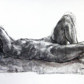 Drawing titled "fusain oct 2011 01" by Christian Rolland, Original Artwork, Other