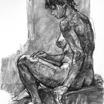 Drawing titled "fusain 50/65 2011 2…" by Christian Rolland, Original Artwork, Other