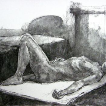 Zeichnungen mit dem Titel "fusain mai 2012 2" von Christian Rolland, Original-Kunstwerk, Andere