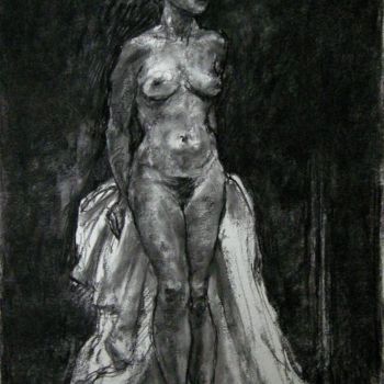 Drawing titled "fusain sept 2012 2" by Christian Rolland, Original Artwork, Other