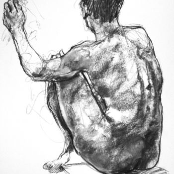 Drawing titled "etude decembre 2013…" by Christian Rolland, Original Artwork