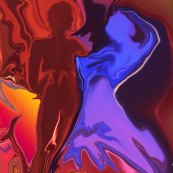 Arts numériques intitulée "Flamenco" par Christian Simonian, Œuvre d'art originale, Peinture numérique
