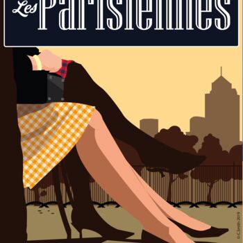 Arte digital titulada "Les Parisiennes" por Christian Smith, Obra de arte original, Trabajo Digital 2D