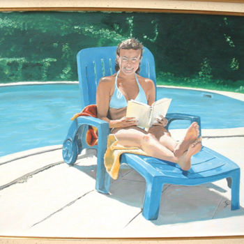 Peinture intitulée "sous-le-soleil.jpg" par Christian Thouvenin, Œuvre d'art originale, Huile