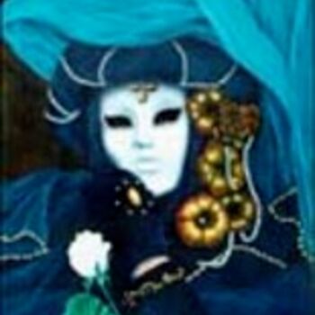 Peinture intitulée "La Rose Blanche" par Christian Torres, Œuvre d'art originale