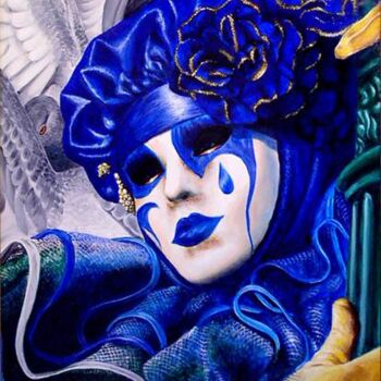 Pintura titulada "La Toque Bleue" por Christian Torres, Obra de arte original, Otro