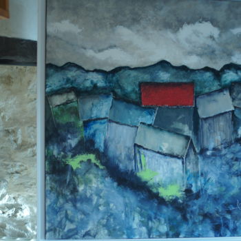 Malerei mit dem Titel "Novembre en Combrai…" von Christian Trameçon, Original-Kunstwerk, Acryl