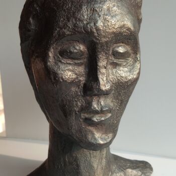 Sculpture titled "Adele" by Christian Vial, Original Artwork, Bronze