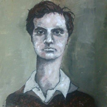 Ζωγραφική με τίτλο "Modigliani" από Christian Correia, Αυθεντικά έργα τέχνης, Ακρυλικό