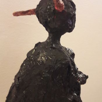 Sculpture titled "Muna #ARTISTSUPPORT…" by Christiane Guerry, Original Artwork, Mixed Media