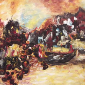 Pittura intitolato "Le Chaos" da Christiane Guerry, Opera d'arte originale, Acrilico