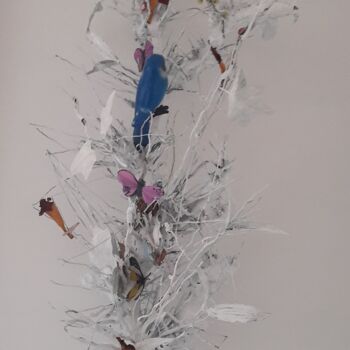 Скульптура под названием "ARBRE MERVEILLEUX" - Christiane Guerry, Подлинное произведение искусства, Дерево