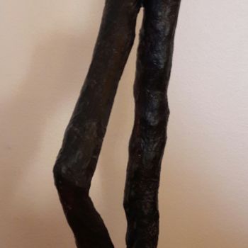 Sculpture titled "THE WALKER" by Christiane Guerry, Original Artwork, Paper