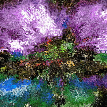 Arte digitale intitolato "Floraison estivale" da Christiane Guilleminot, Opera d'arte originale, Pittura digitale