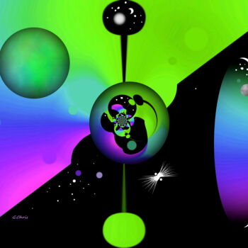 Digital Arts titled "Univers parallèles 2" by Christiane Guilleminot, Original Artwork, 2D Digital Work