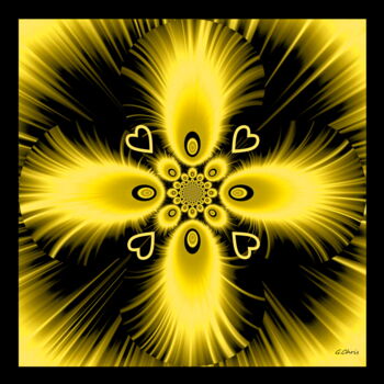 Digital Arts titled "Yellow two" by Christiane Guilleminot, Original Artwork, 2D Digital Work