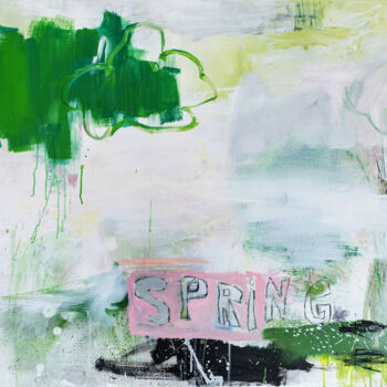 Schilderij getiteld "SPRING" door Christiane Lohrig, Origineel Kunstwerk, Acryl