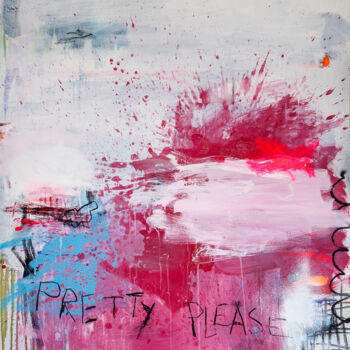 Картина под названием "pretty please" - Christiane Lohrig, Подлинное произведение искусства, Акрил
