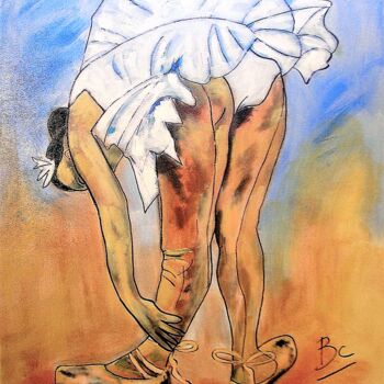 Painting titled "Painting "Dancer in…" by Christiane Marette (Christiane Marette - B.C Créations), Original Artwork, Acrylic