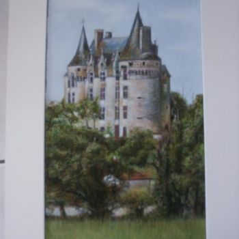 Painting titled "Le château de Neuvi…" by Christiane Mory, Original Artwork