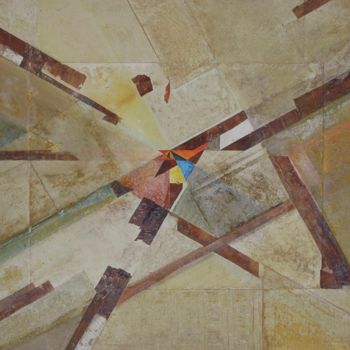 Картина под названием "Lycanos Ortho 4" - Christiane Seguin, Подлинное произведение искусства, Акрил Установлен на Деревянна…
