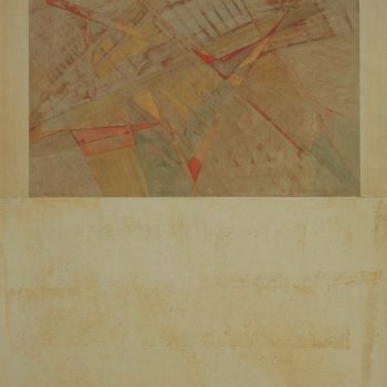 Коллажи под названием "Structures de papier" - Christiane Seguin, Подлинное произведение искусства, Акрил Установлен на Дере…