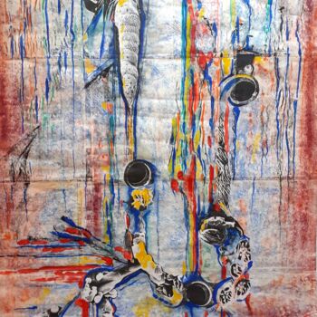 Pittura intitolato "Trans-Fusion" da Christiane Seguin, Opera d'arte originale, Acrilico