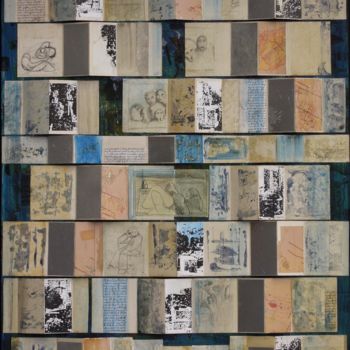 Collages intitolato "Cigala off-shore" da Christiane Seguin, Opera d'arte originale, Collages Montato su Pannello di legno