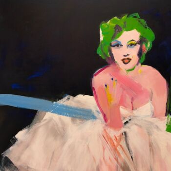 Malerei mit dem Titel "Marylin" von Christiane Sottile, Original-Kunstwerk, Pigmente