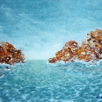 Peinture intitulée "L'horizon" par Lacriss, Œuvre d'art originale
