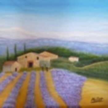 Painting titled "MONT VENTOUX, HUILE…" by Christiane Malet, Original Artwork, Other