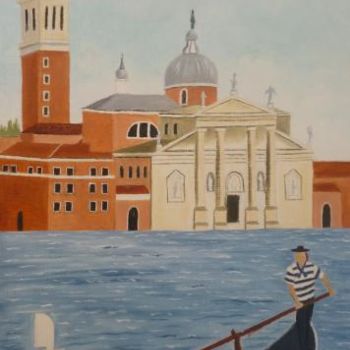 Painting titled "ISLE SAN GIORGIO ,…" by Christiane Malet, Original Artwork, Other