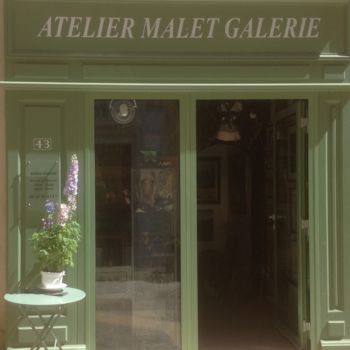 Painting titled "ENTRÉE ATELIER GALE…" by Christiane Malet, Original Artwork
