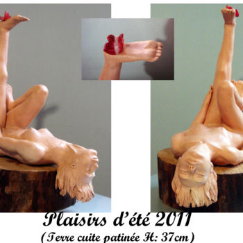 Скульптура под названием "plaisirsdete.jpg" - Christiana Moreau, Подлинное произведение искусства