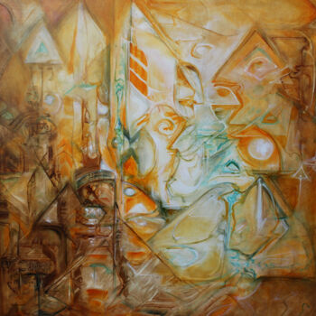 Peinture intitulée "Insurrection" par Christian Gorget, Œuvre d'art originale, Huile Monté sur Châssis en bois