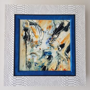 Painting titled "Le petit dragon de…" by Christian Gorget, Original Artwork, Oil Mounted on Wood Stretcher frame