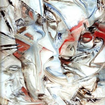 Картина под названием "Démons 3" - Christian Gorget, Подлинное произведение искусства, Масло