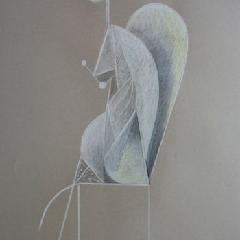 제목이 "Femme assise, craie…"인 그림 Christian Lopez로, 원작