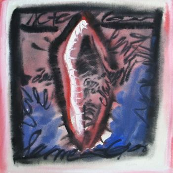 Malerei mit dem Titel "Gouache/papier." von Christian Lopez, Original-Kunstwerk