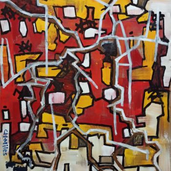 Painting titled "Abstract Expression…" by Christian Miles, Original Artwork, Lacquer